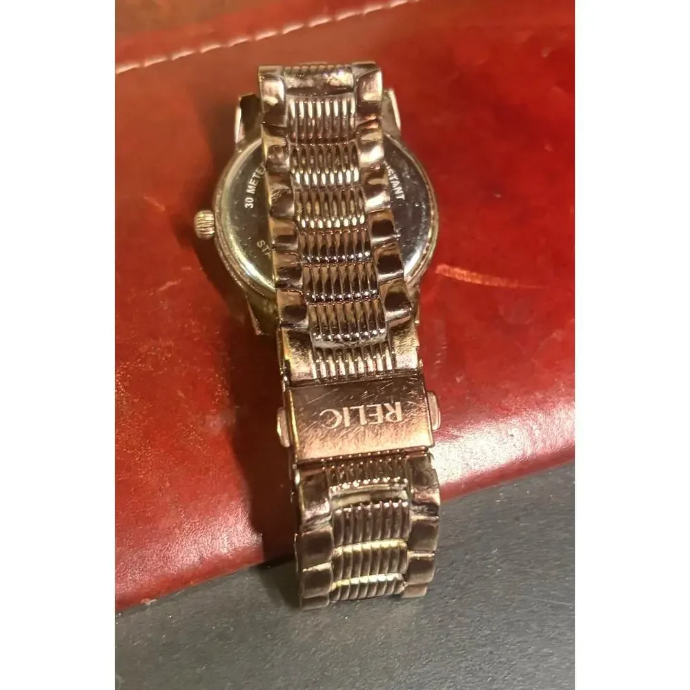 Women's 33mm Bronze Tone Relic Watch, Multifuncion Style, Water Resistant